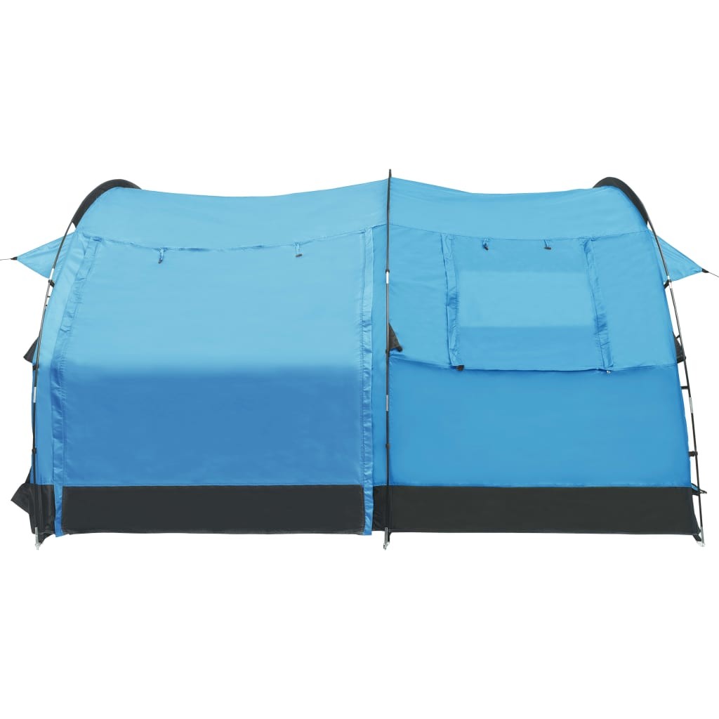 Tunnel Camping Tent 4 Person Blue